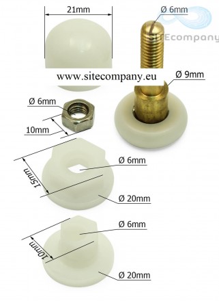 Zvýhodněná sada pojezdových koleček M06A (8ks)