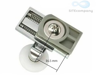 Pojezdové dvoj kolečko W28 ke sprchovému koutu