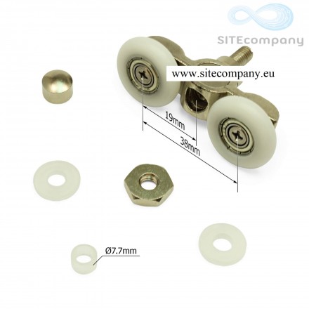 Pojezdové dvoj kolečko B26-2 do sprchového koutu