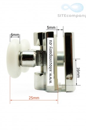 Pojazdové dvoj koliesko M08 horné do sprchového kútu