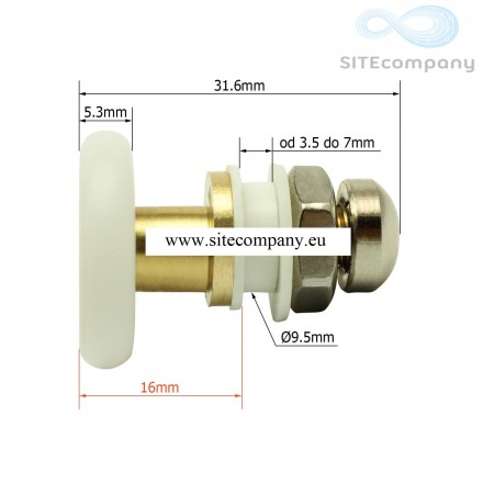 Zvýhodněná sada pojezdových koleček M06K (8ks)
