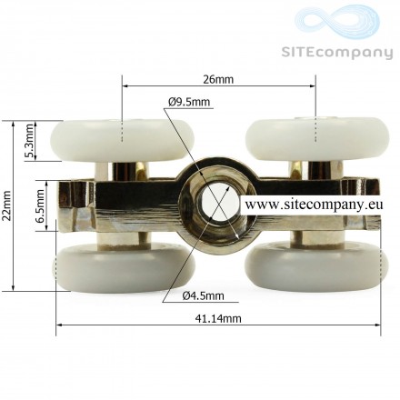 Zvýhodnená sada pojazdových koliesok SD014 (4ks)