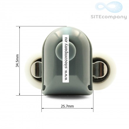 Pojezdové dvoj kolečko B43-2 horní ke sprchovému koutu