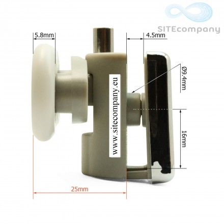 Pojezdové dvoj kolečko M14 spodní do sprchového koutu