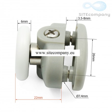 Zvýhodněná sada pojezdových koleček M17 (4ks horní)