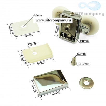 Zvýhodněná sada pojezdových koleček M07 (4ks horní)