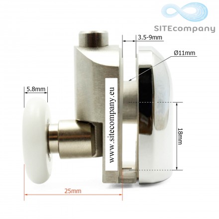 Pojazdové koliesko N43 spodné do sprchového kútu