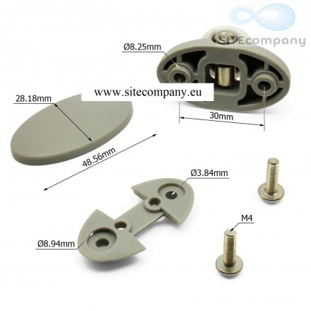 Zvýhodněná sada pojezdových koleček B39 (horní 4ks, spodní 4ks)