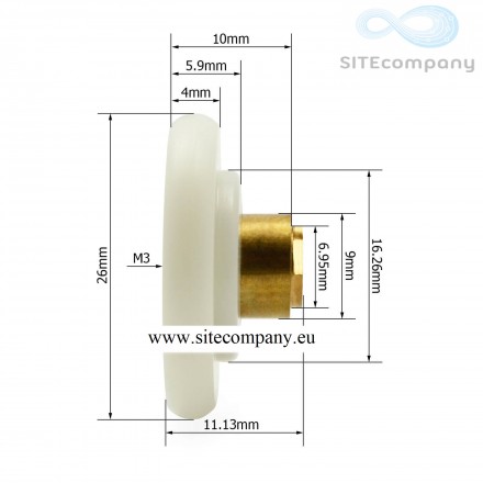 Náhradní kolečko R26N do sprchového koutu