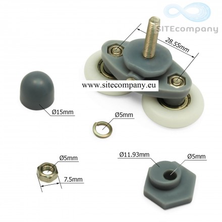 Zvýhodněná sada pojezdových koleček B27 (4ks)