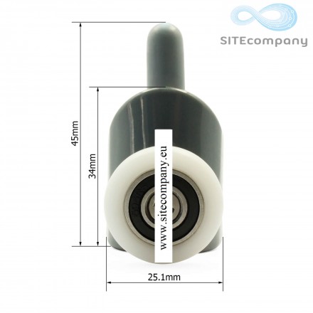 Pojezdové kolečko B43 spodní do sprchového koutu