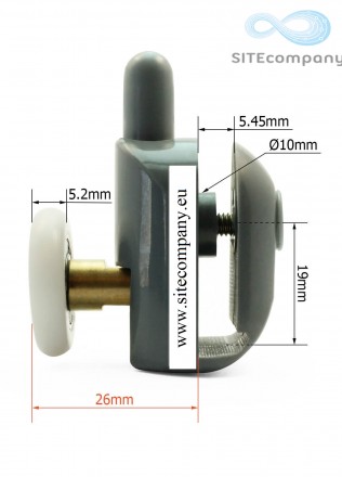 Pojezdové kolečko B43 spodní do sprchového koutu