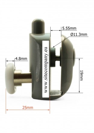 Pojezdové kolečko B43n spodní do sprchového koutu