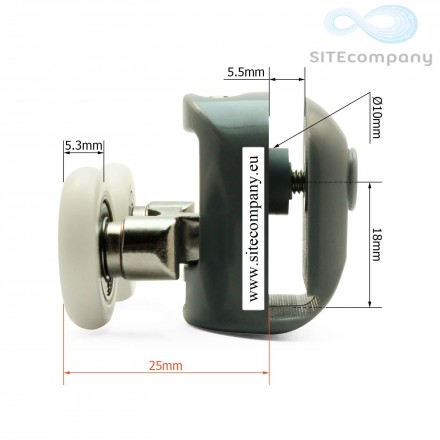 Zvýhodněná sada pojezdových koleček B43 - 2 (horní 2ks, spodní 2ks)