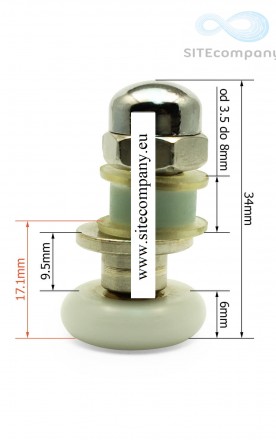 Pojazdové koliesko M06B do sprchového kútu