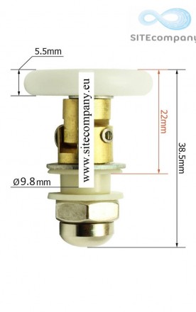 Pojezdové kolečko B72 do sprchového koutu