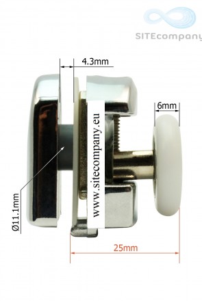 Pojazdové koliesko M11 horné do sprchového kútu