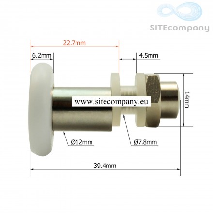 Pojazdové koliesko B07 spodné do sprchového kútu