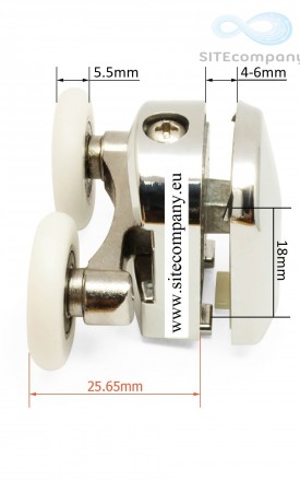 Zvýhodněná sada pojezdových koleček M02 (horní 2ks, spodní 2ks)